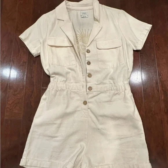 Urban Outfitters Dress/Romper Bundle Red Dress and White Romper Set - Picture 4 of 6